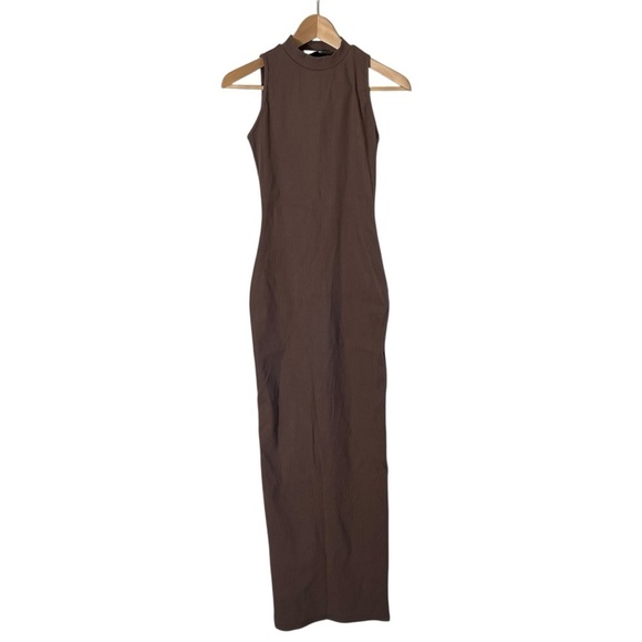 BUMPSUIT Maternity Mock Neck Maxi Rib Dress - Picture 2 of 12